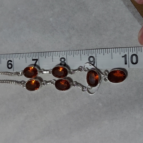 BRANDY Topaz Sterling Silver Necklace - Picture 5 of 6